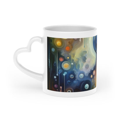 Reflective Oneness Healing Heart-Shaped Mug - ATUH.ART