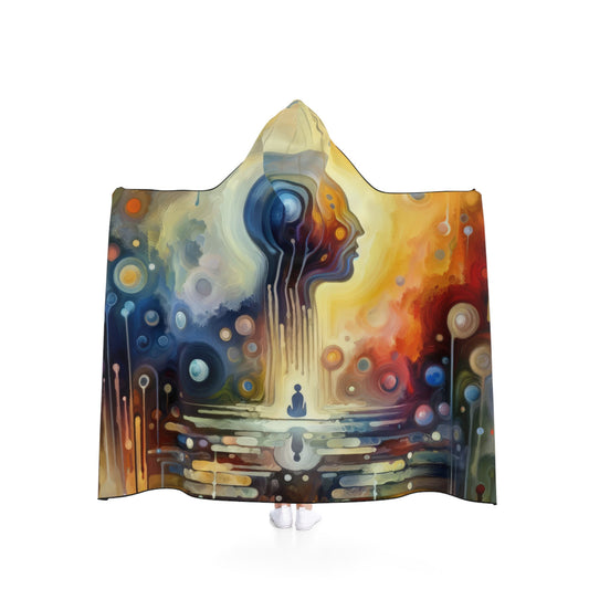 Reflective Oneness Healing Hooded Blanket - ATUH.ART