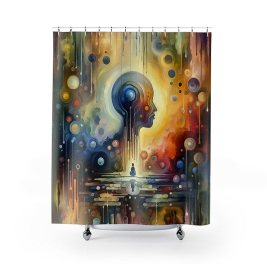 Reflective Oneness Healing Shower Curtains - ATUH.ART