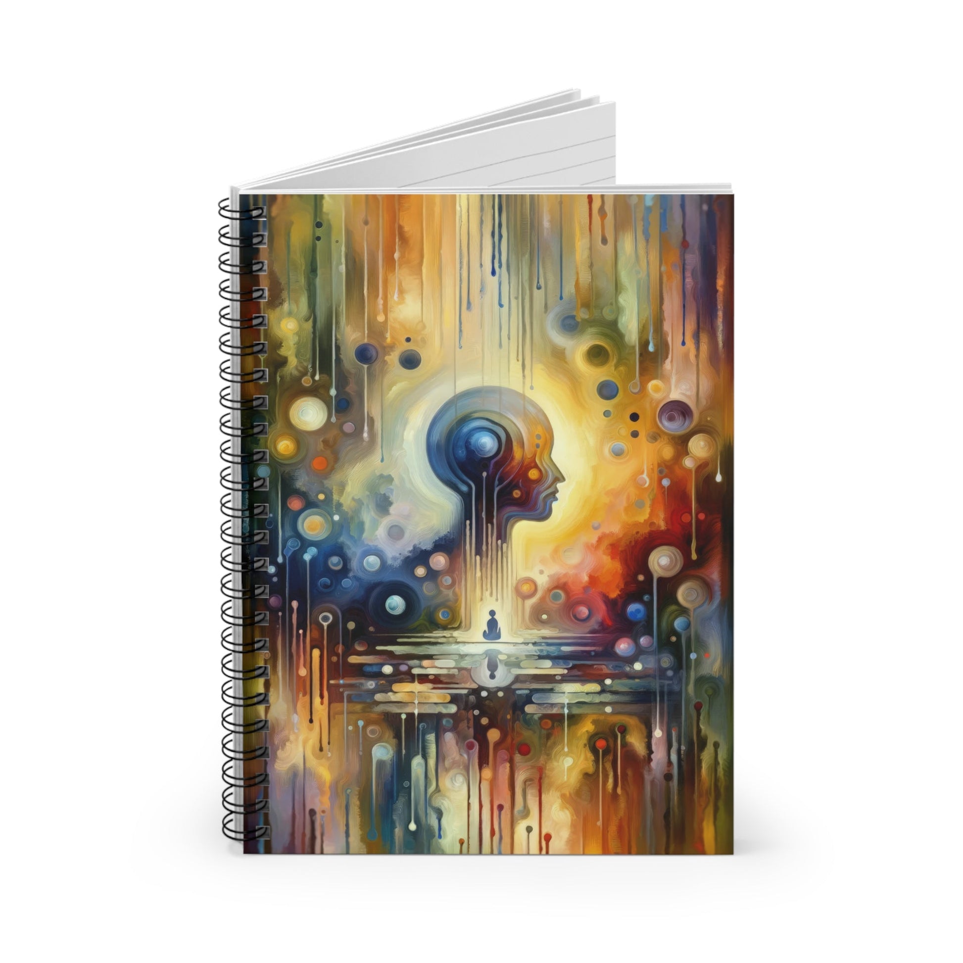 Reflective Oneness Healing Spiral Notebook - Ruled Line - ATUH.ART