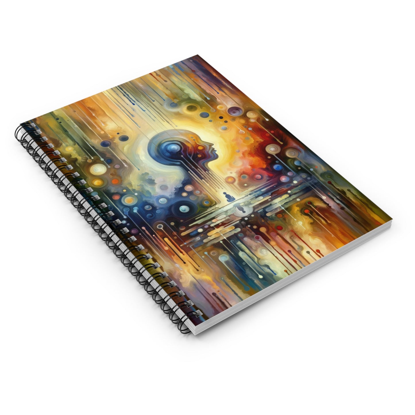 Reflective Oneness Healing Spiral Notebook - Ruled Line - ATUH.ART