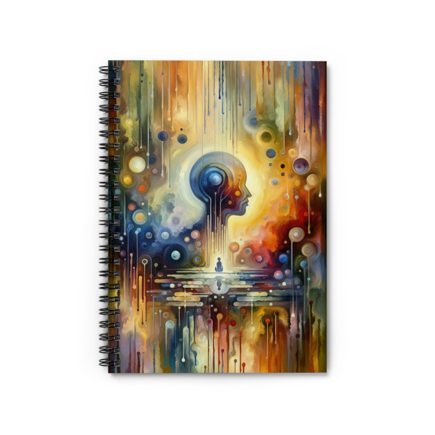 Reflective Oneness Healing Spiral Notebook - Ruled Line - ATUH.ART