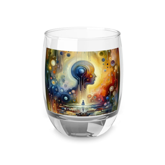 Reflective Oneness Healing Whiskey Glass - ATUH.ART