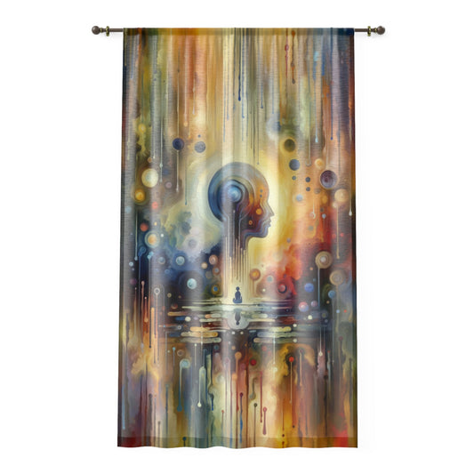 Reflective Oneness Healing Window Curtain - ATUH.ART