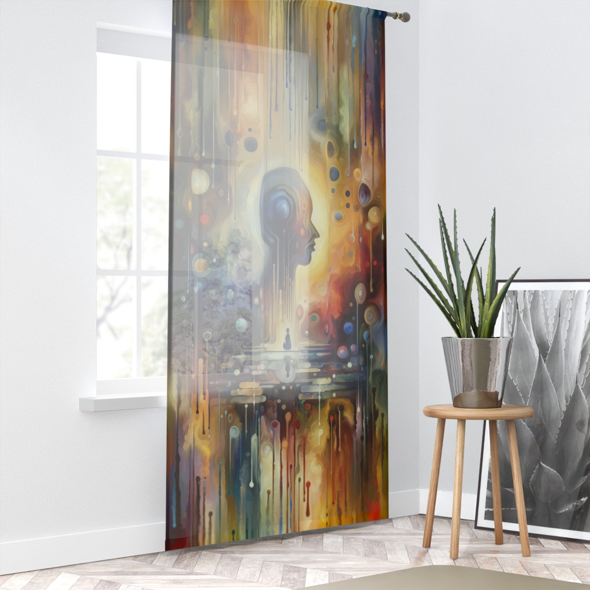 Reflective Oneness Healing Window Curtain - ATUH.ART