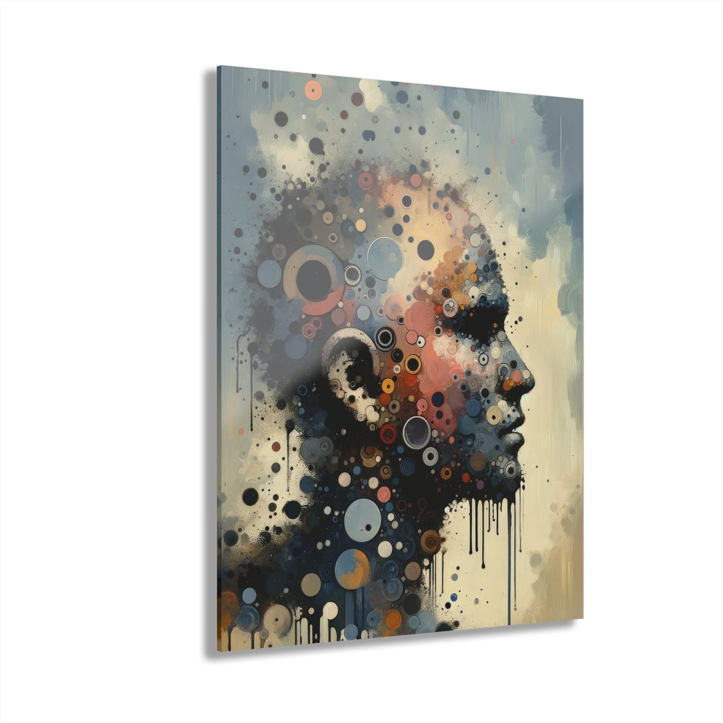 Reflective Tachism Contemplation Acrylic Prints (French Cleat Hanging) - ATUH.ART