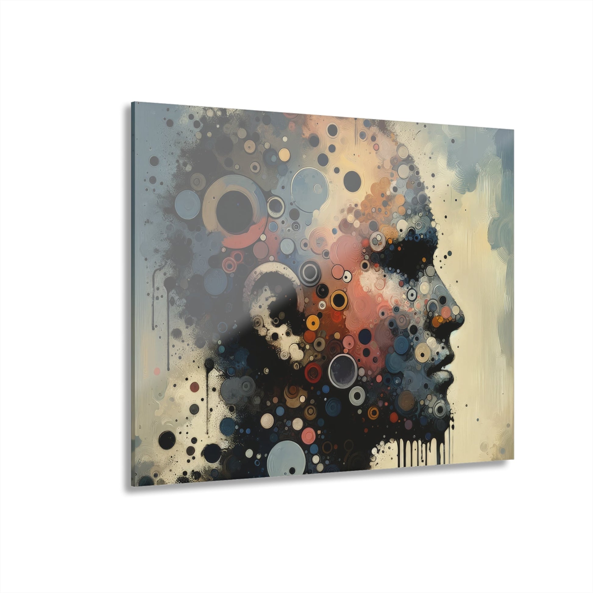 Reflective Tachism Contemplation Acrylic Prints (French Cleat Hanging) - ATUH.ART