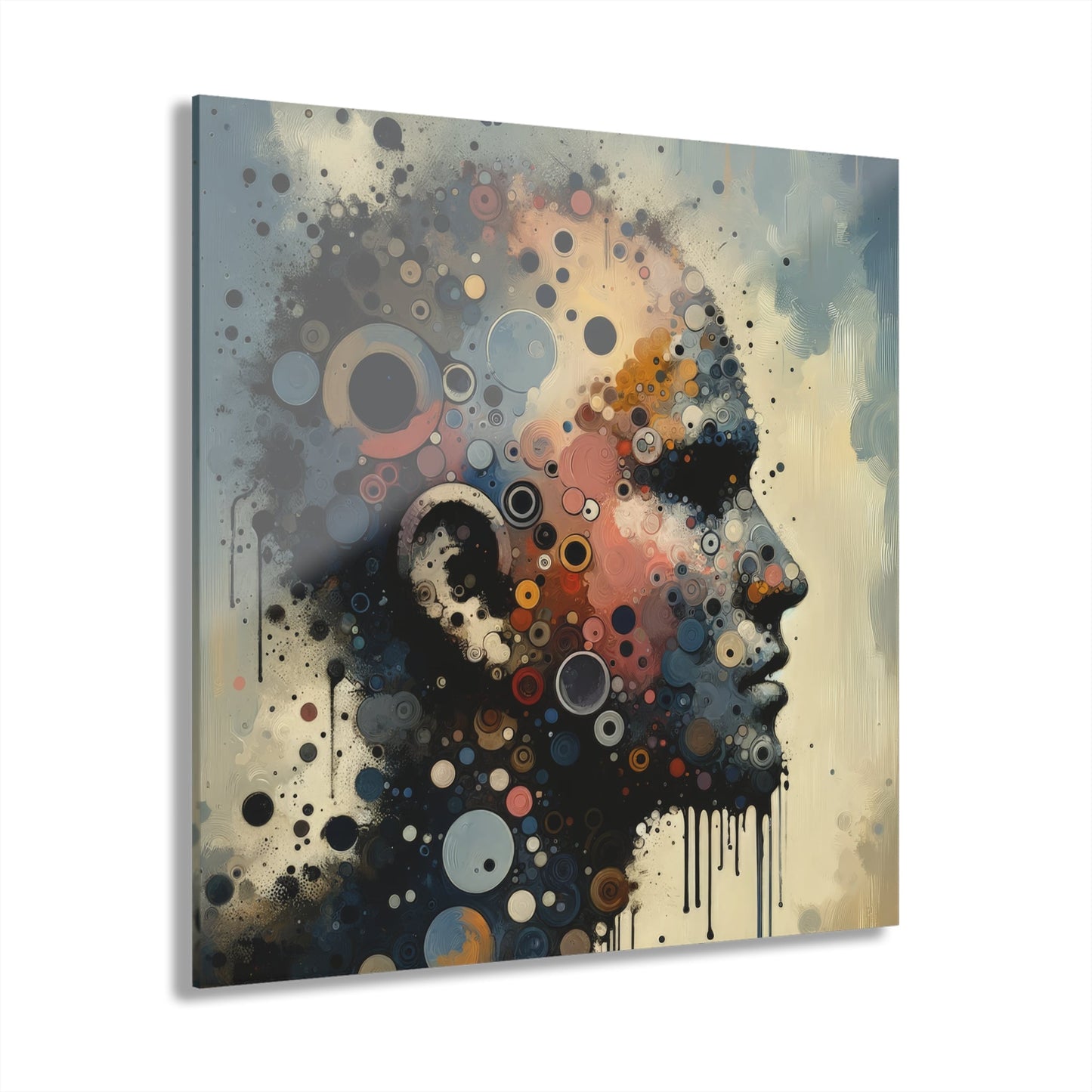 Reflective Tachism Contemplation Acrylic Prints (French Cleat Hanging) - ATUH.ART