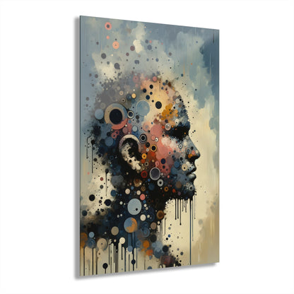 Reflective Tachism Contemplation Acrylic Prints (French Cleat Hanging) - ATUH.ART