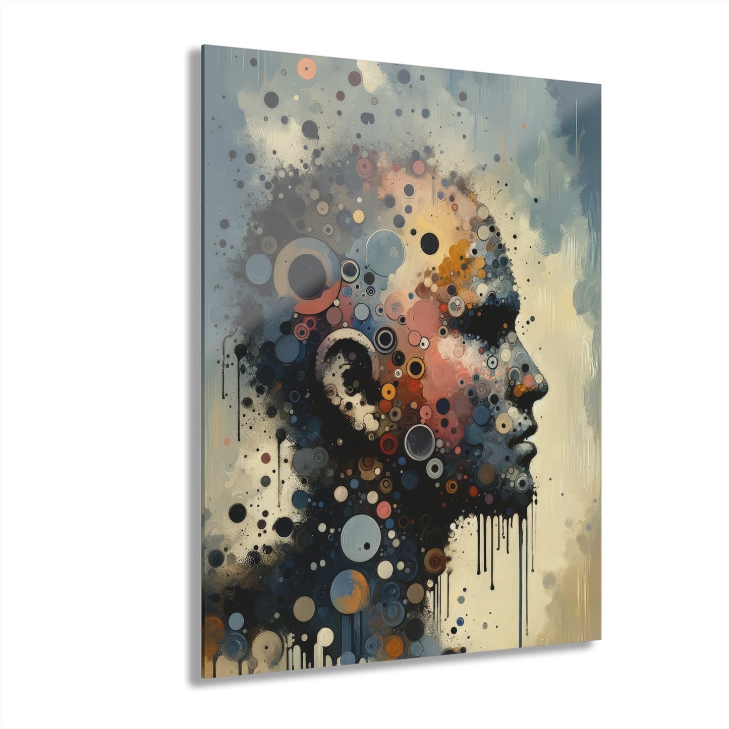 Reflective Tachism Contemplation Acrylic Prints (French Cleat Hanging) - ATUH.ART