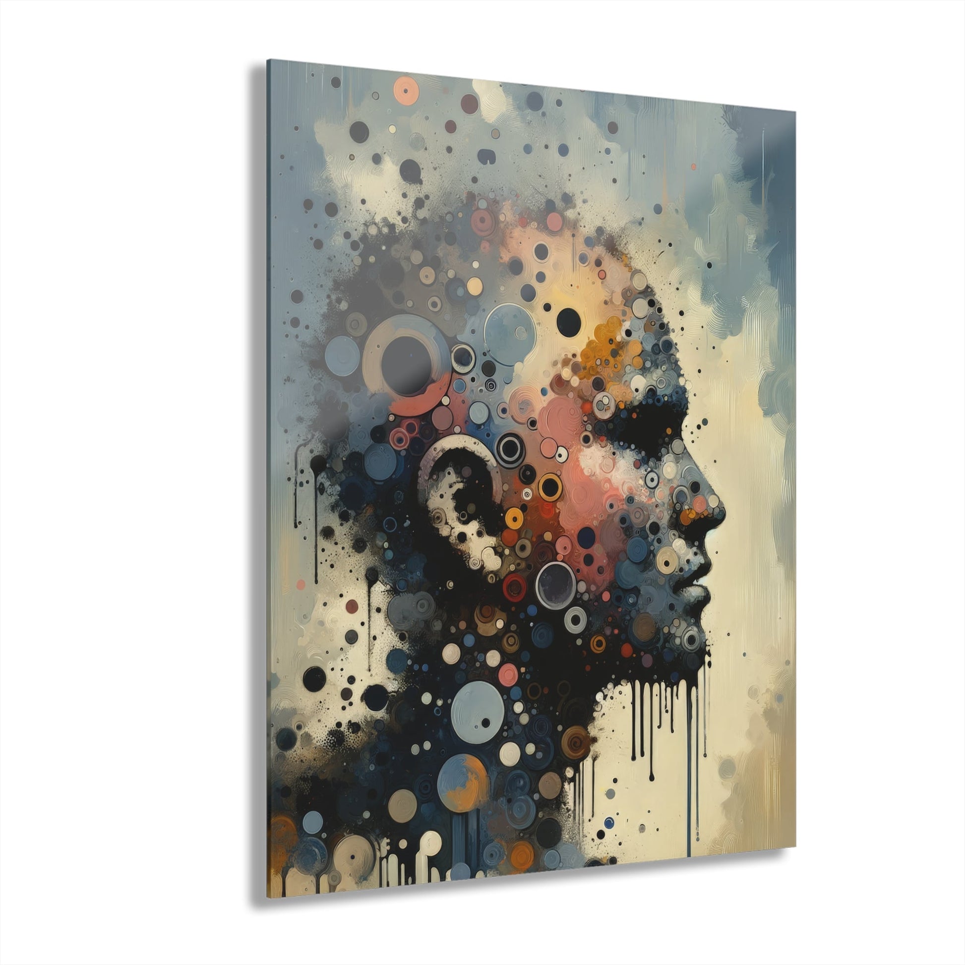 Reflective Tachism Contemplation Acrylic Prints (French Cleat Hanging) - ATUH.ART