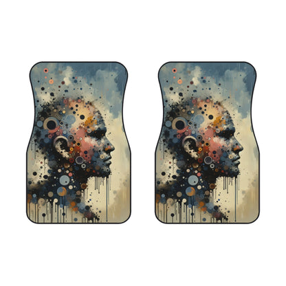 Reflective Tachism Contemplation Car Mats (2x Front) - ATUH.ART