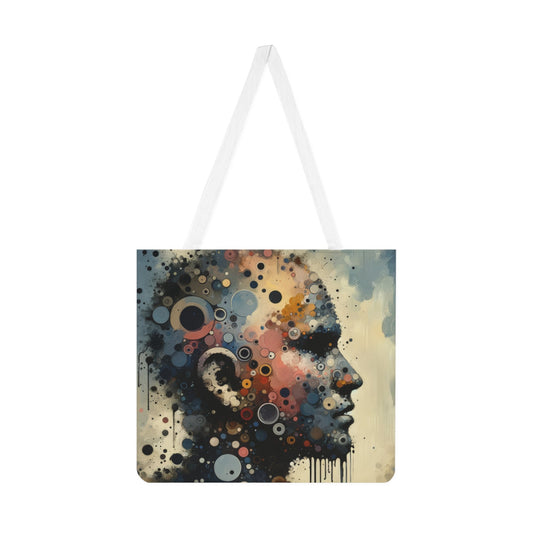 Reflective Tachism Contemplation Shoulder Tote Bag (AOP) - ATUH.ART