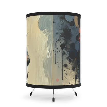 Reflective Tachism Contemplation Tripod Lamp with High-Res Printed Shade, US\CA plug - ATUH.ART