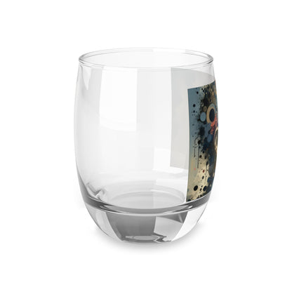 Reflective Tachism Contemplation Whiskey Glass - ATUH.ART