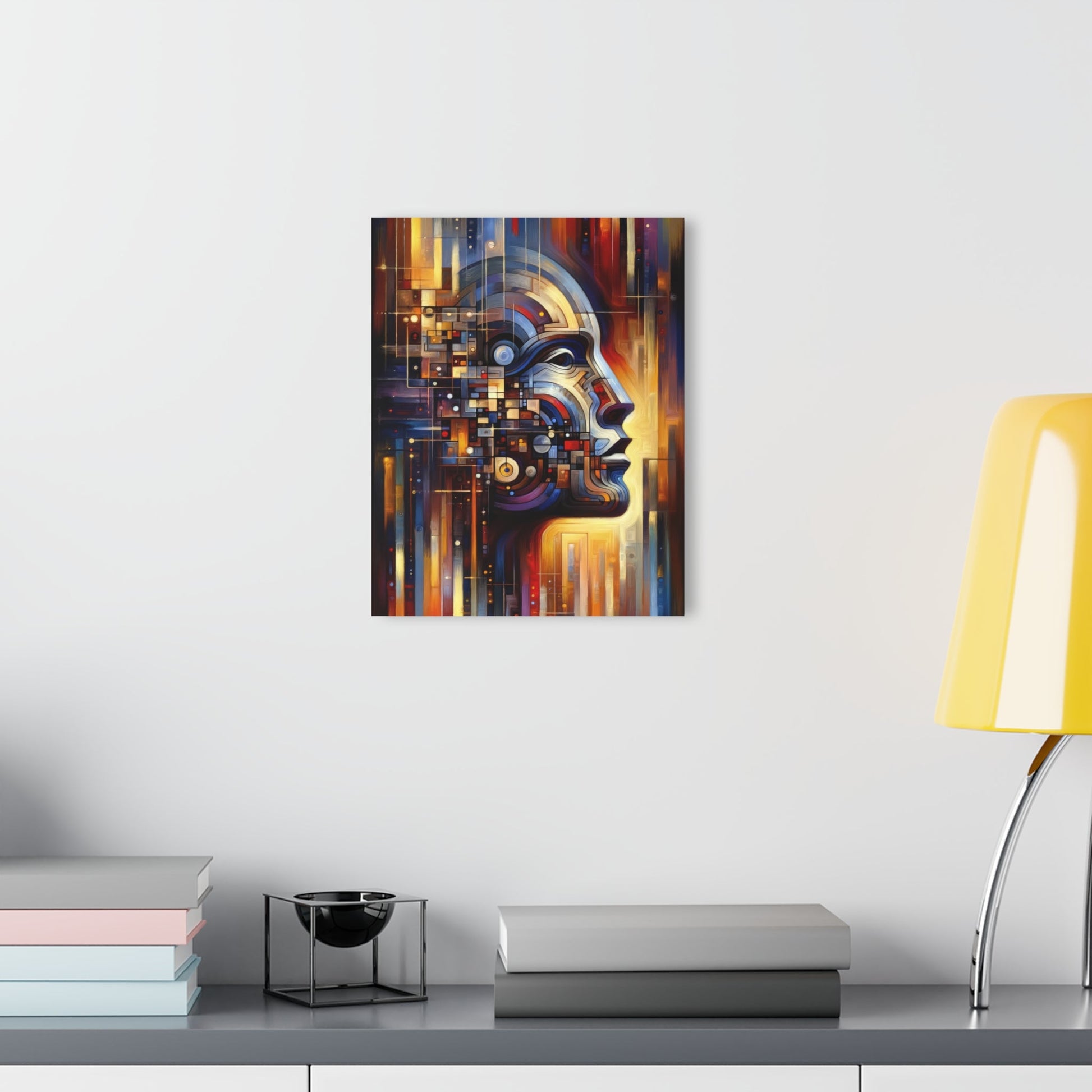 Reflective Tachism Shield Acrylic Prints (French Cleat Hanging) - ATUH.ART