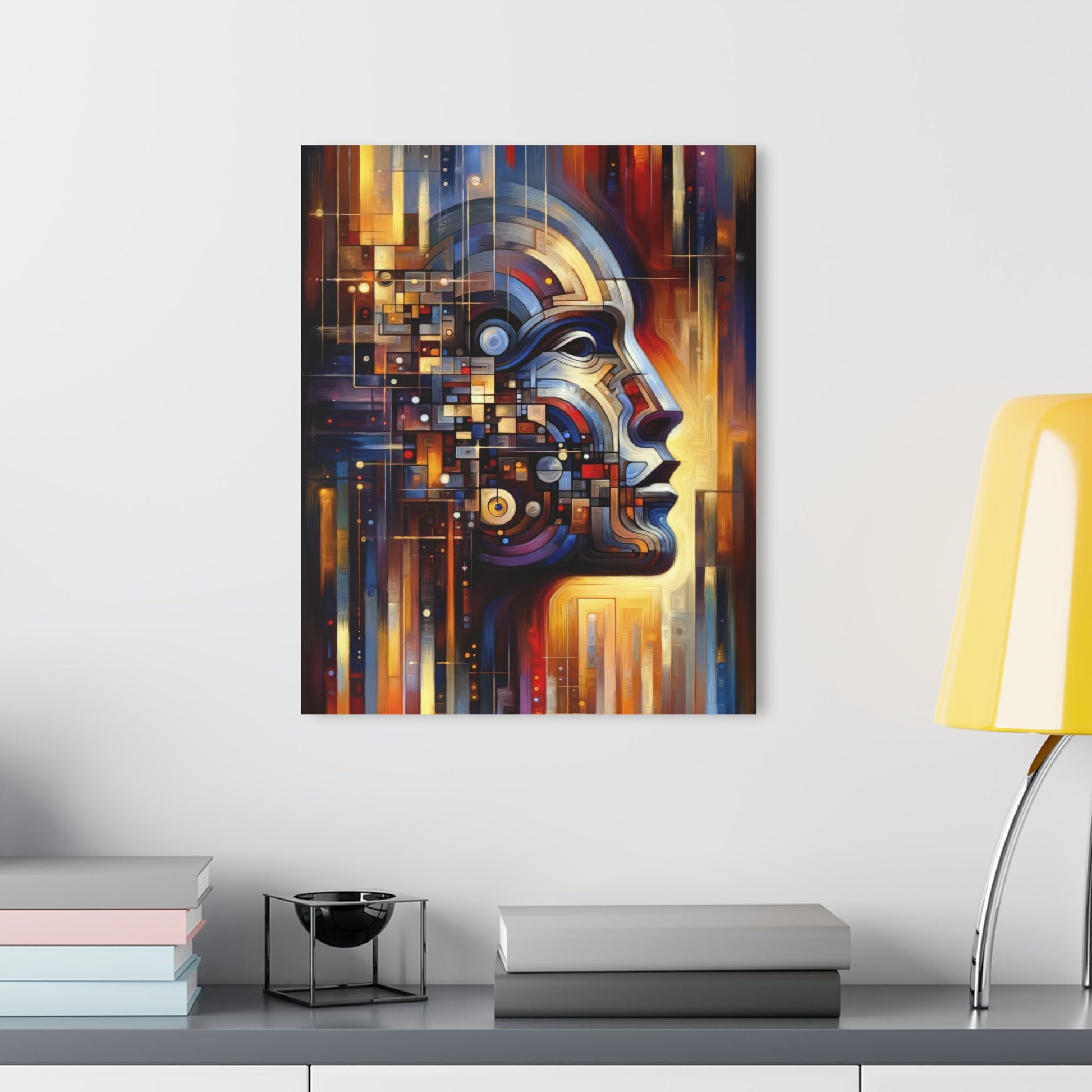 Reflective Tachism Shield Acrylic Prints (French Cleat Hanging) - ATUH.ART