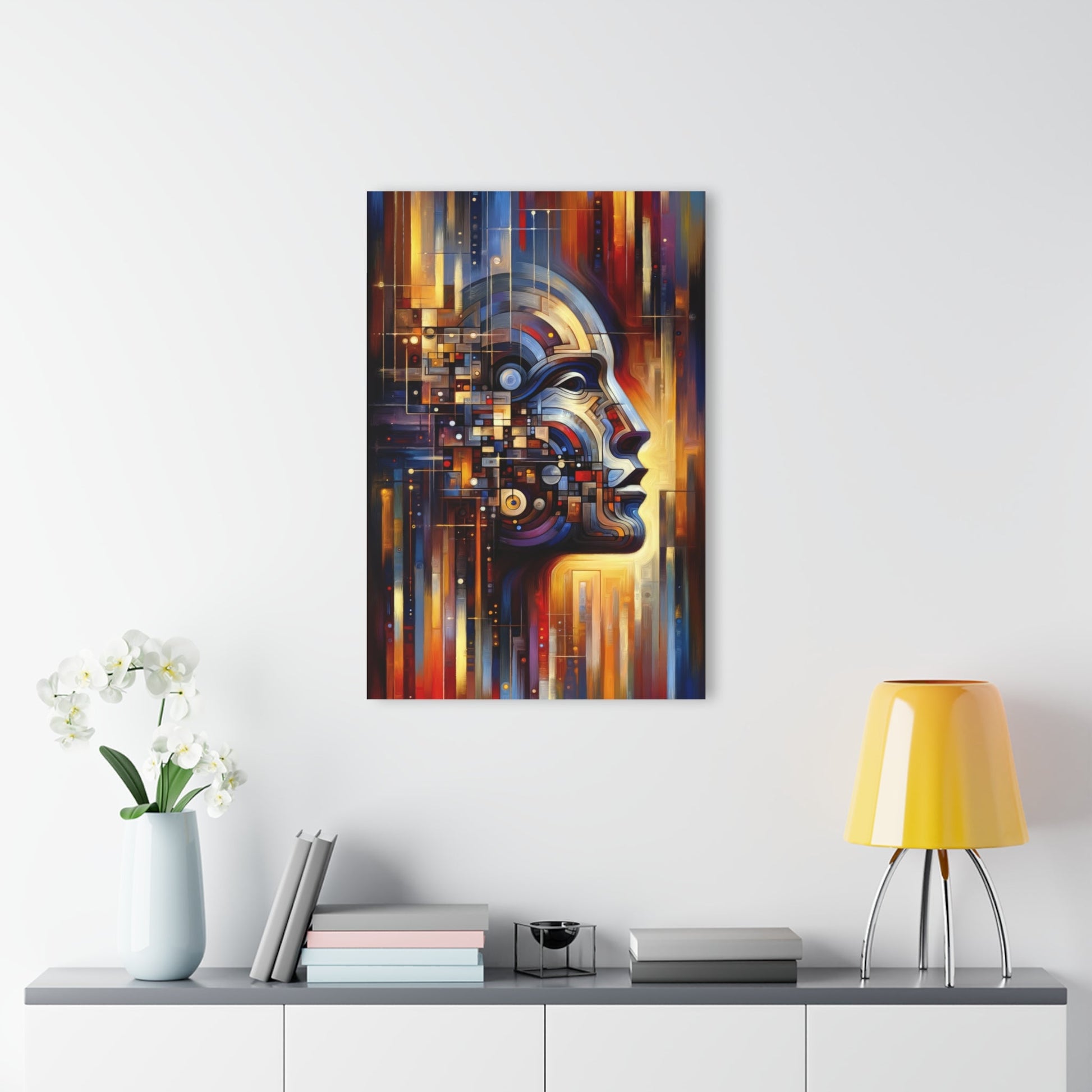 Reflective Tachism Shield Acrylic Prints (French Cleat Hanging) - ATUH.ART
