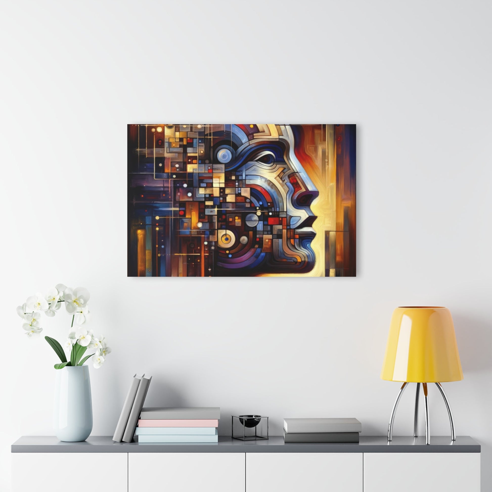 Reflective Tachism Shield Acrylic Prints (French Cleat Hanging) - ATUH.ART