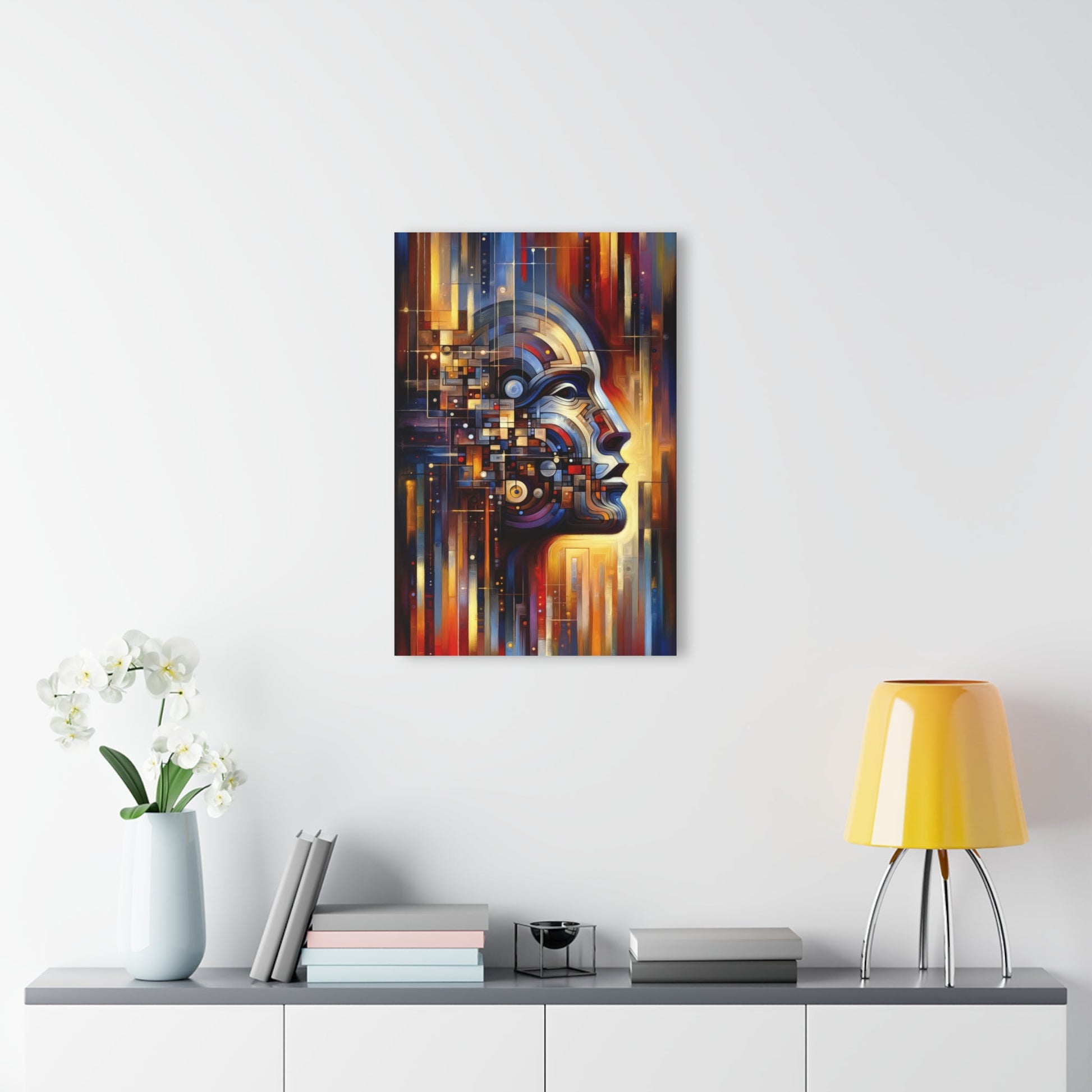 Reflective Tachism Shield Acrylic Prints (French Cleat Hanging) - ATUH.ART