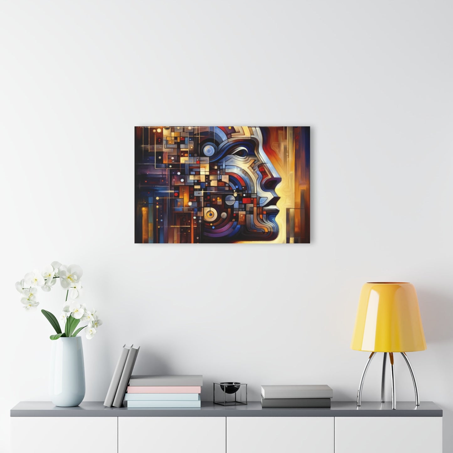Reflective Tachism Shield Acrylic Prints (French Cleat Hanging) - ATUH.ART