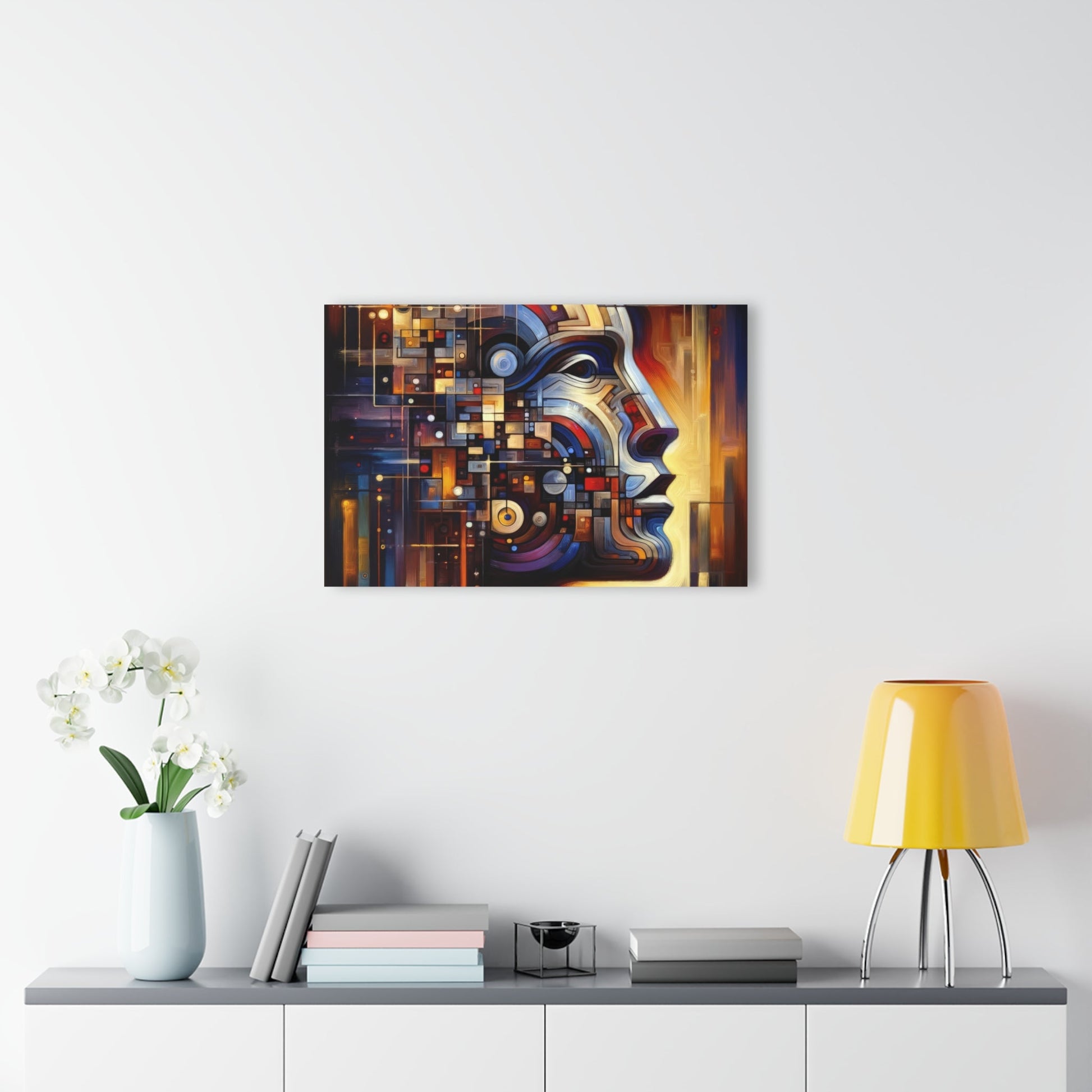 Reflective Tachism Shield Acrylic Prints (French Cleat Hanging) - ATUH.ART