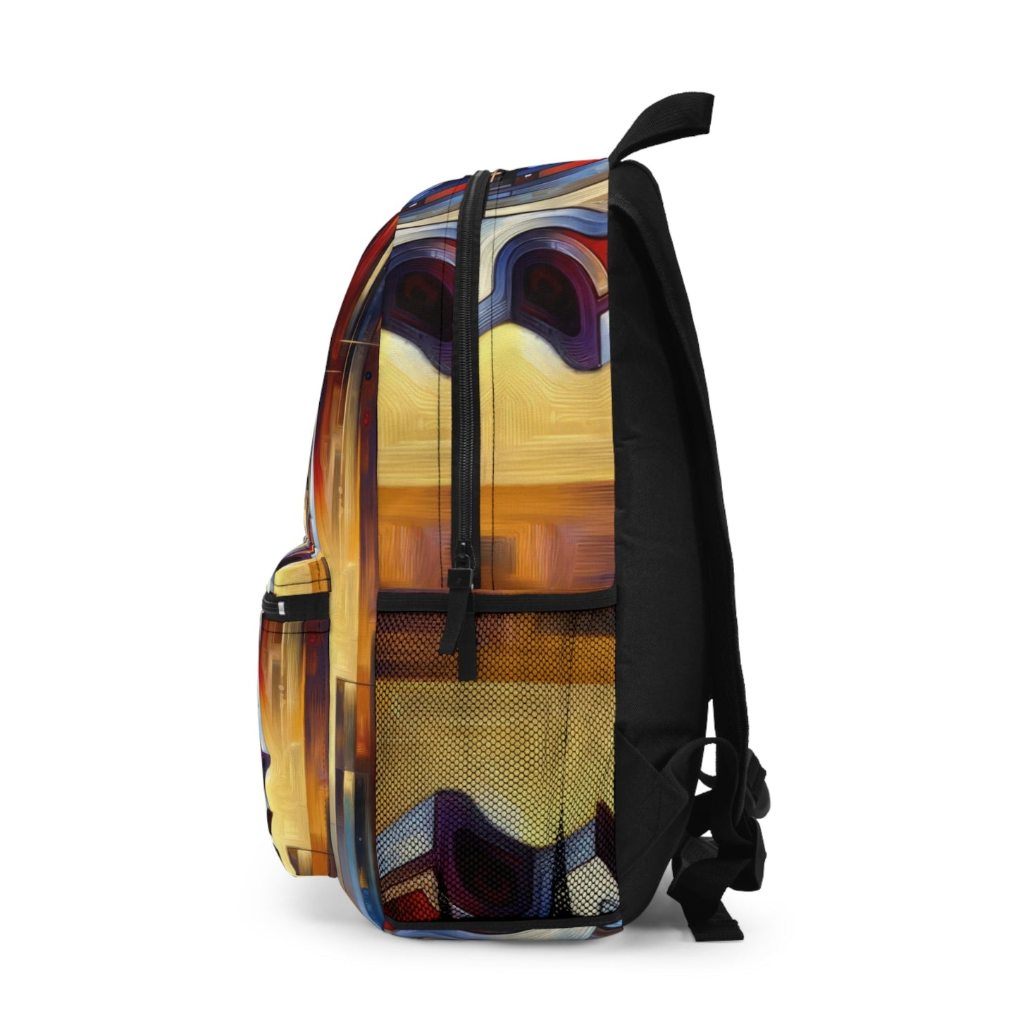 Reflective Tachism Shield Backpack - ATUH.ART