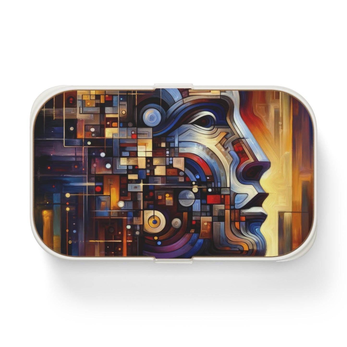 Reflective Tachism Shield Bento Lunch Box - ATUH.ART