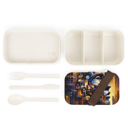 Reflective Tachism Shield Bento Lunch Box - ATUH.ART