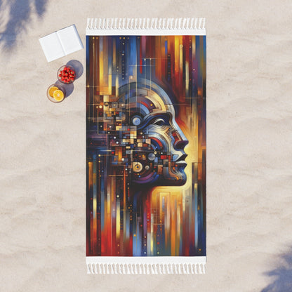 Reflective Tachism Shield Boho Beach Cloth - ATUH.ART