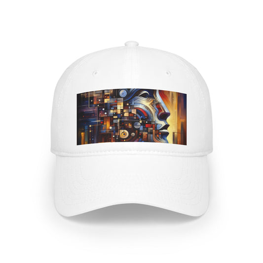 Reflective Tachism Shield Low Profile Baseball Cap - ATUH.ART