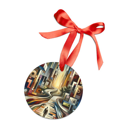 Relatable Journey Abstraction Acrylic Ornament with Ribbon - ATUH.ART
