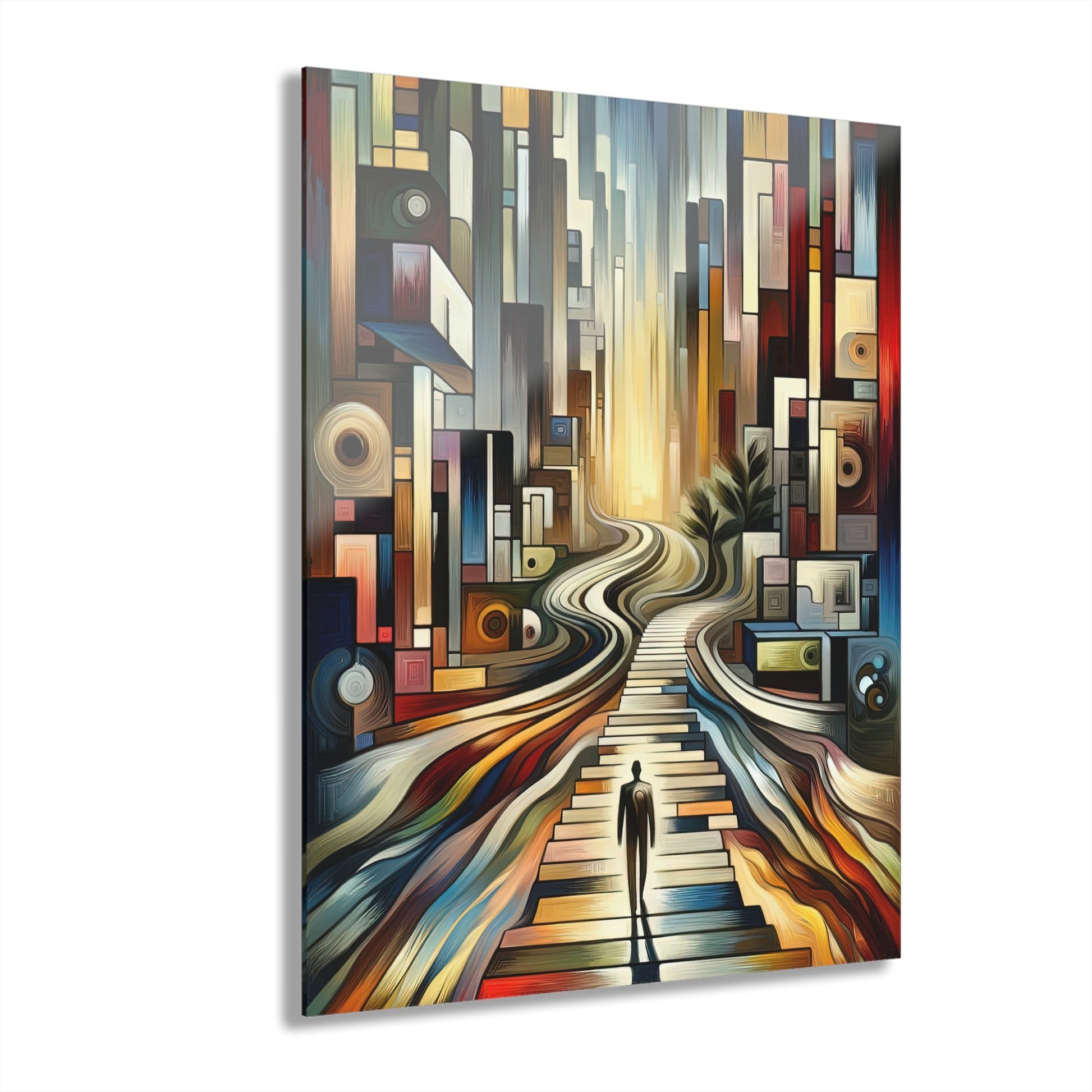 Relatable Journey Abstraction Acrylic Prints (French Cleat Hanging) - ATUH.ART