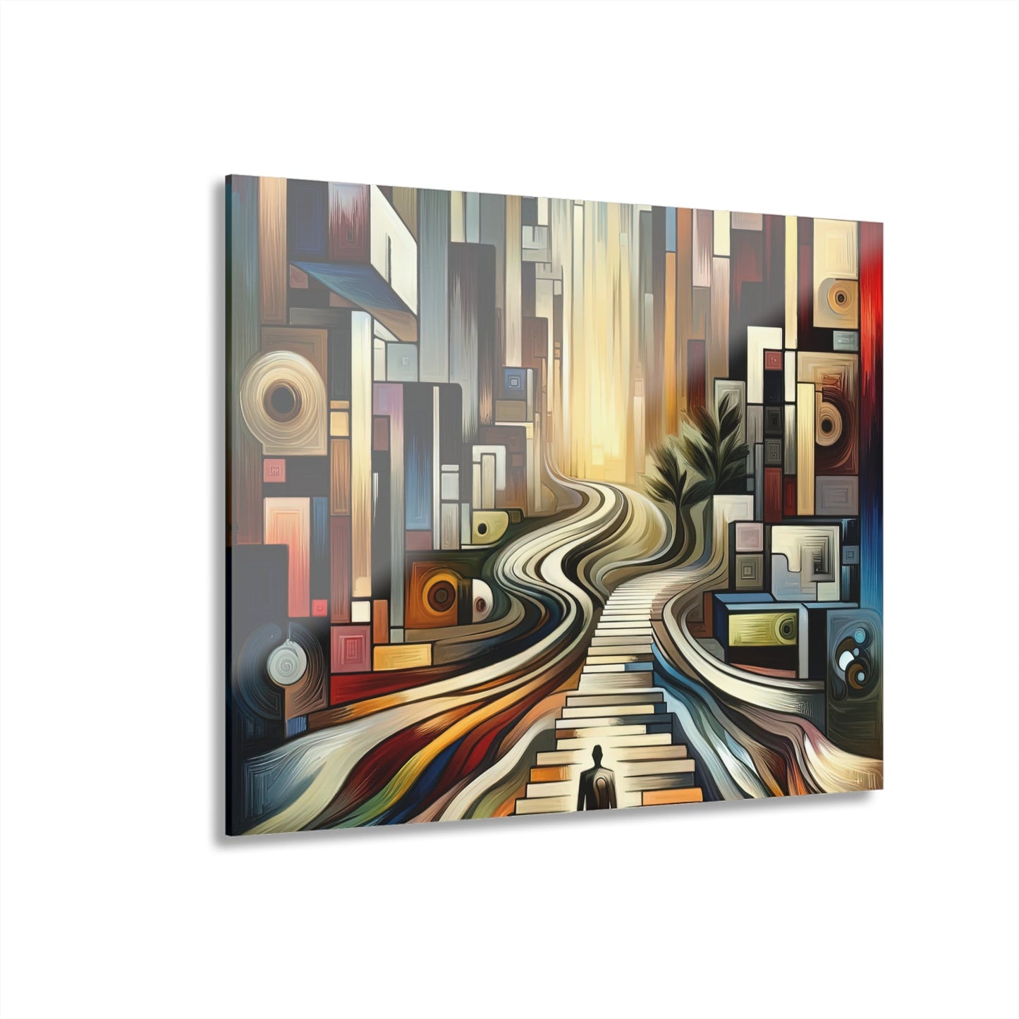Relatable Journey Abstraction Acrylic Prints (French Cleat Hanging) - ATUH.ART