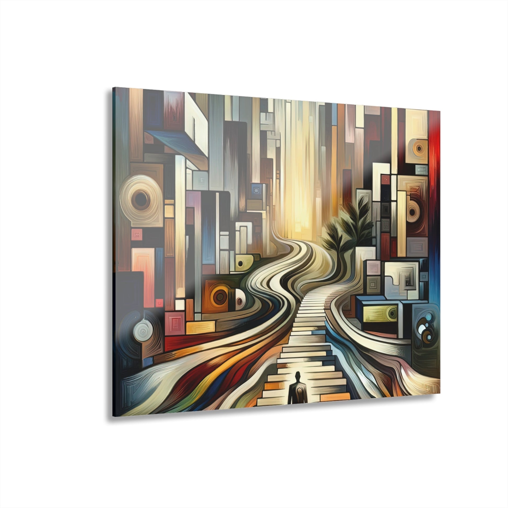 Relatable Journey Abstraction Acrylic Prints (French Cleat Hanging) - ATUH.ART
