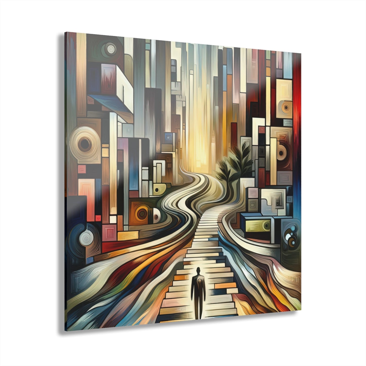 Relatable Journey Abstraction Acrylic Prints (French Cleat Hanging) - ATUH.ART
