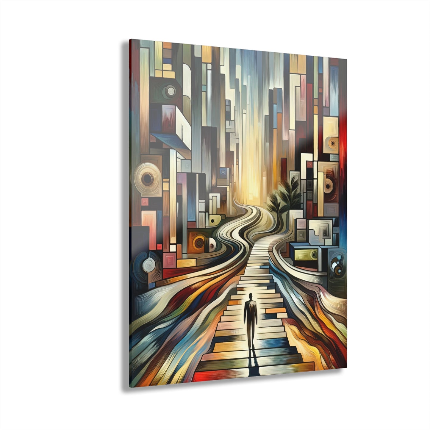 Relatable Journey Abstraction Acrylic Prints (French Cleat Hanging) - ATUH.ART