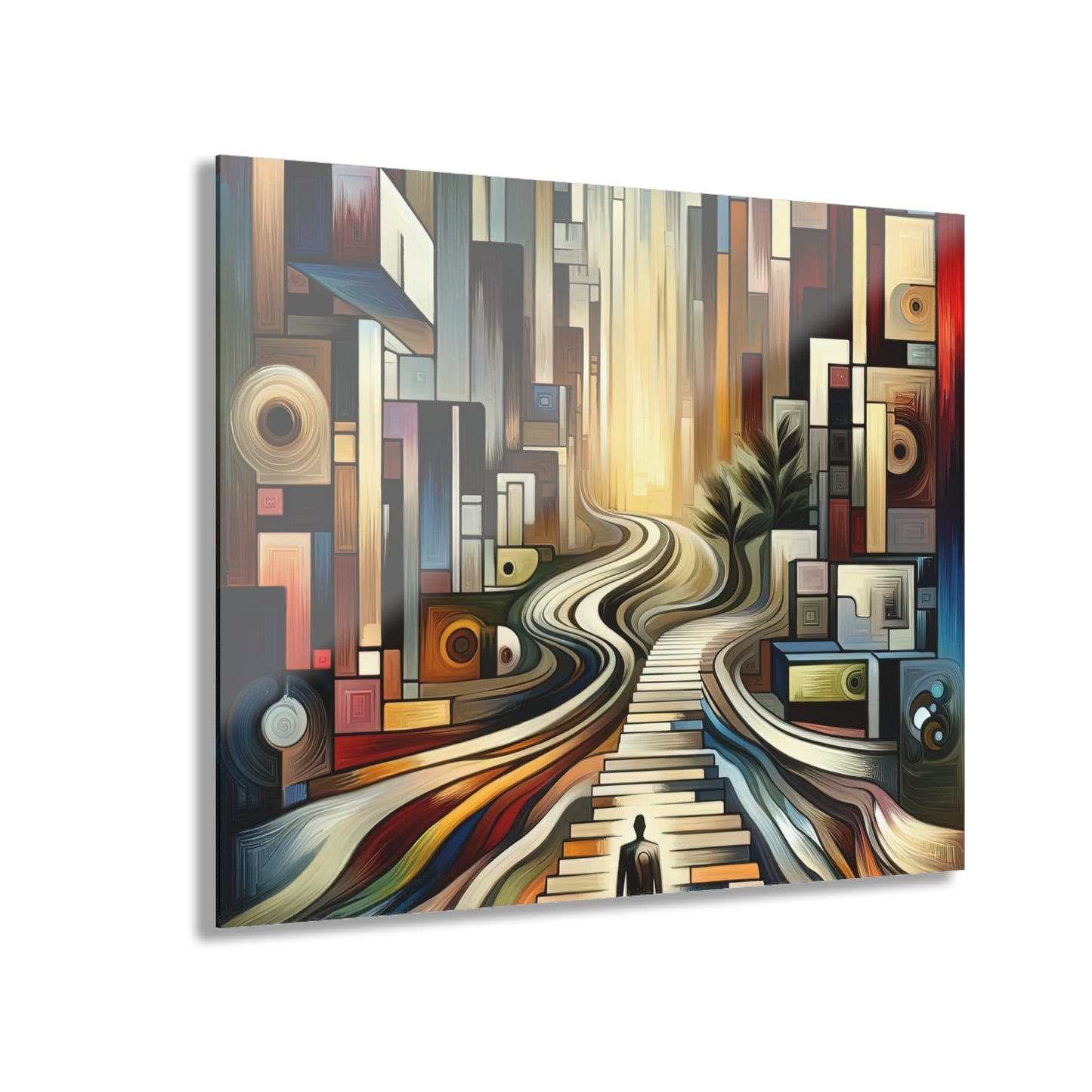 Relatable Journey Abstraction Acrylic Prints (French Cleat Hanging) - ATUH.ART