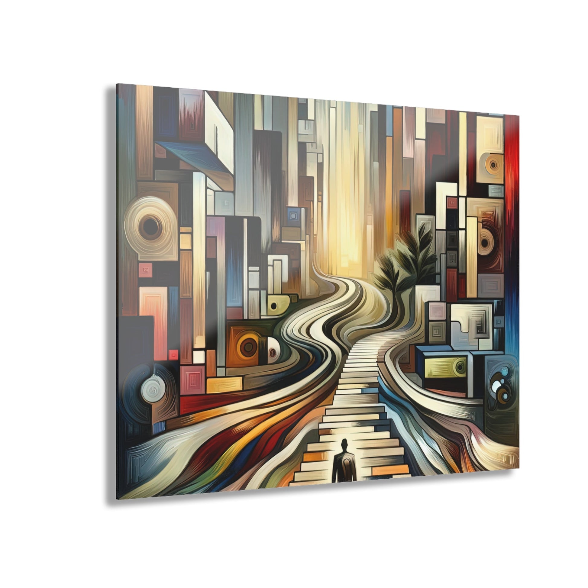 Relatable Journey Abstraction Acrylic Prints (French Cleat Hanging) - ATUH.ART