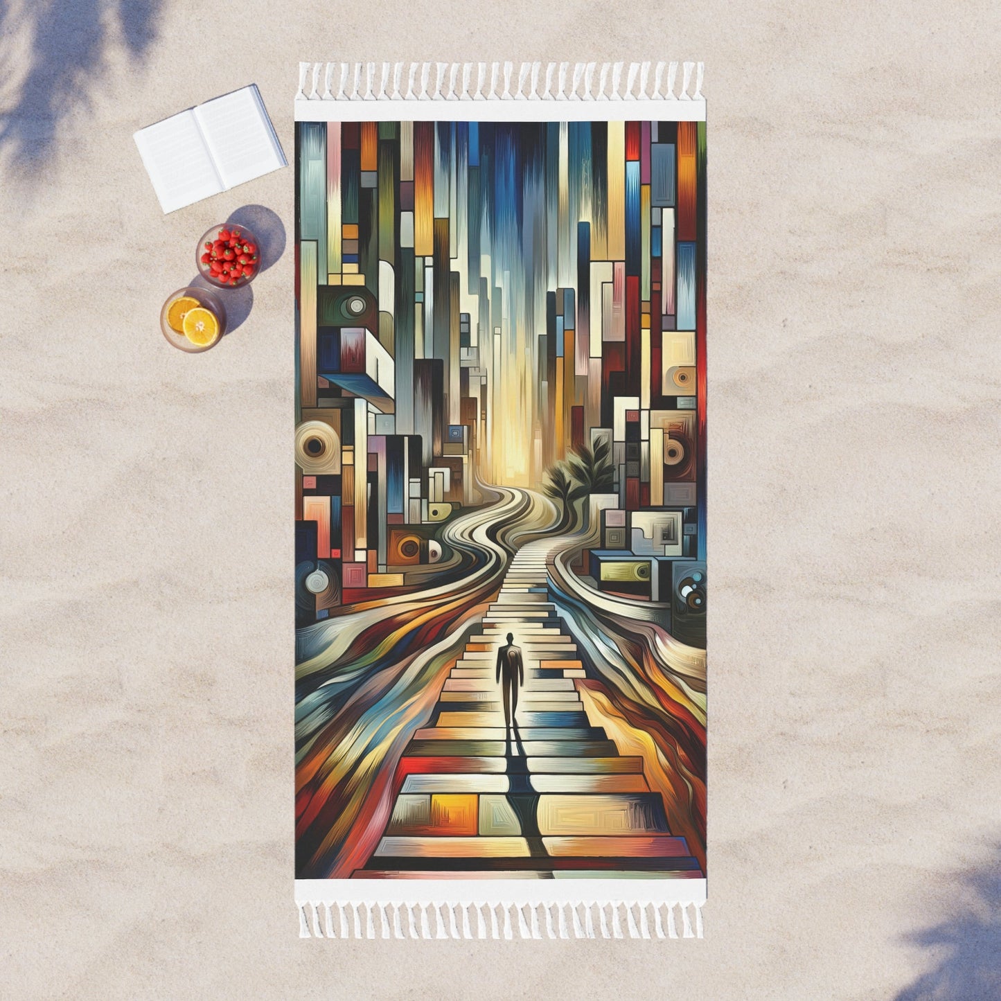 Relatable Journey Abstraction Boho Beach Cloth - ATUH.ART