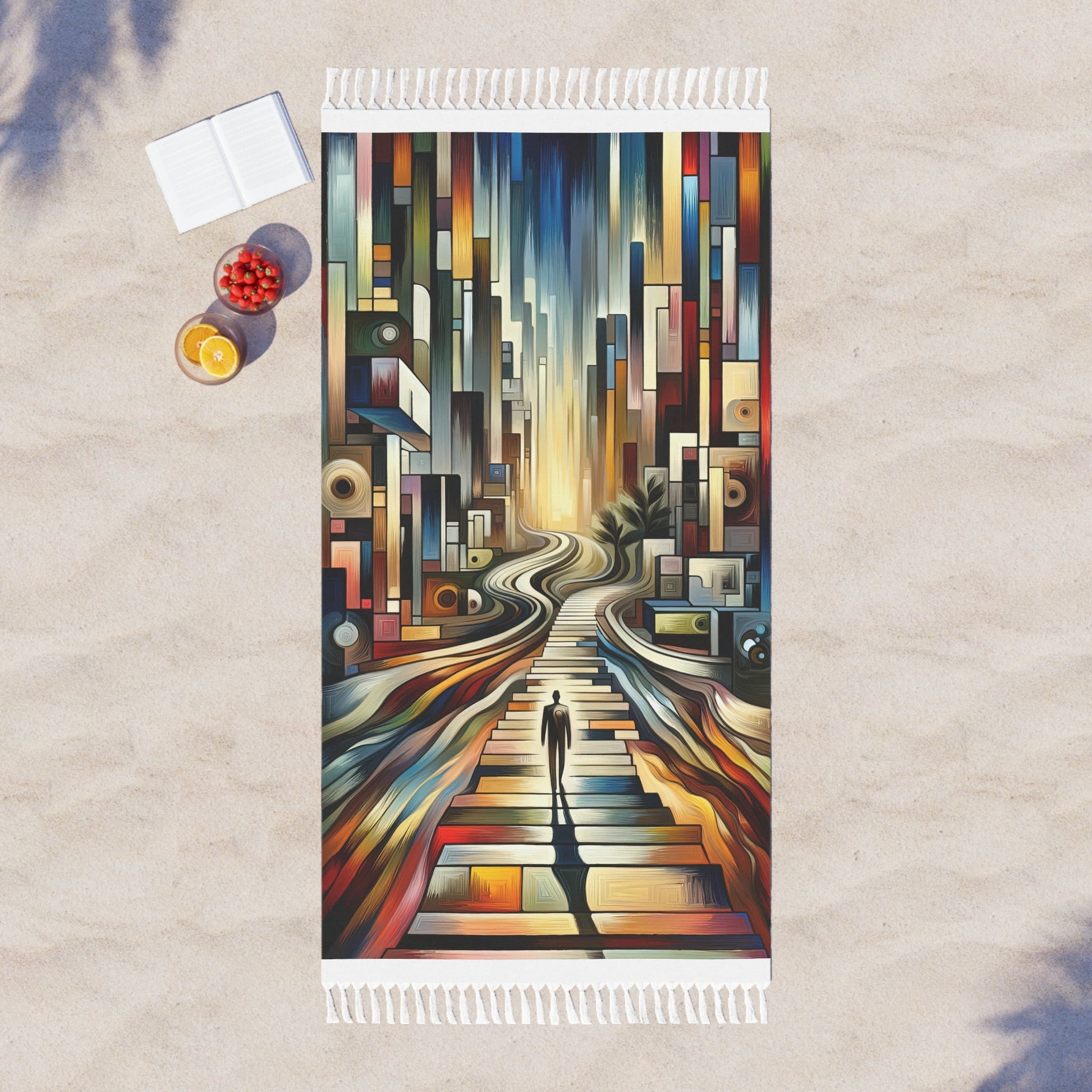 Relatable Journey Abstraction Boho Beach Cloth - ATUH.ART