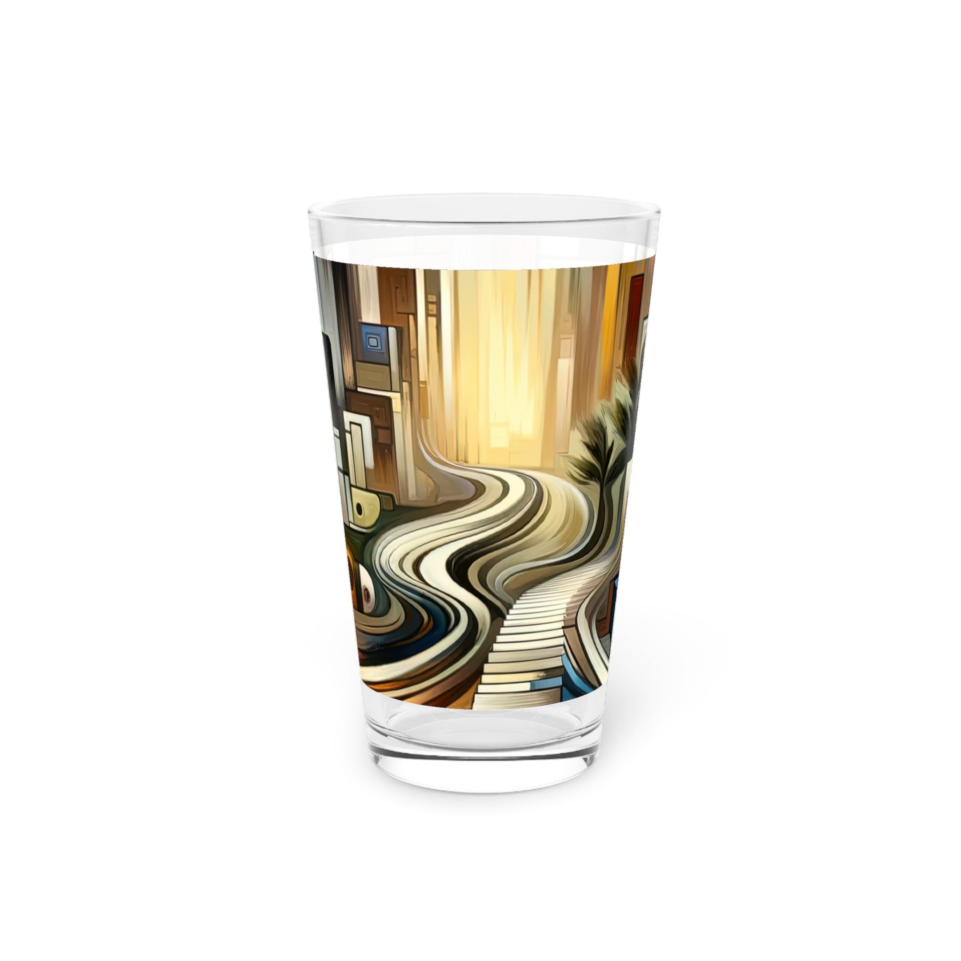 Relatable Journey Abstraction Pint Glass, 16oz - ATUH.ART