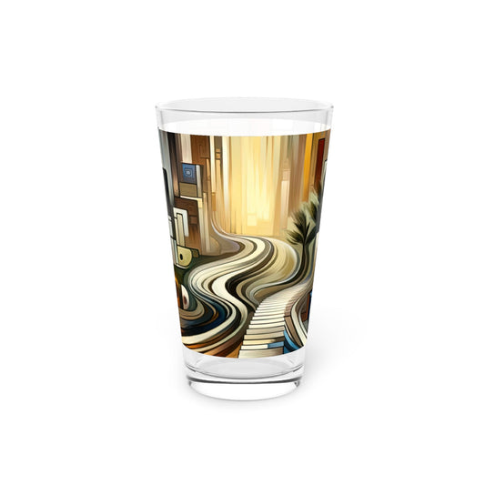 Relatable Journey Abstraction Pint Glass, 16oz - ATUH.ART