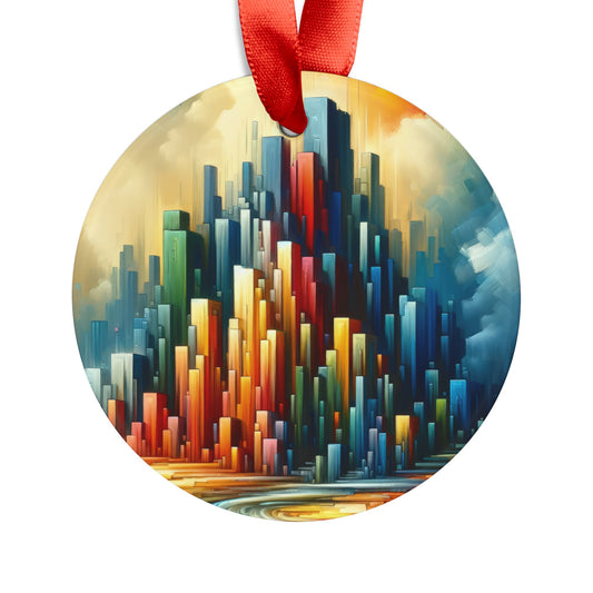 Resolute Fortress Metamorphosis Acrylic Ornament with Ribbon - ATUH.ART
