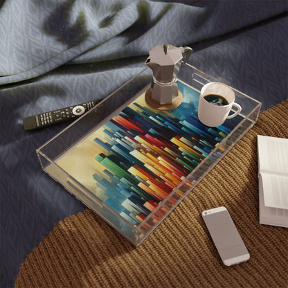 Resolute Fortress Metamorphosis Acrylic Serving Tray - ATUH.ART