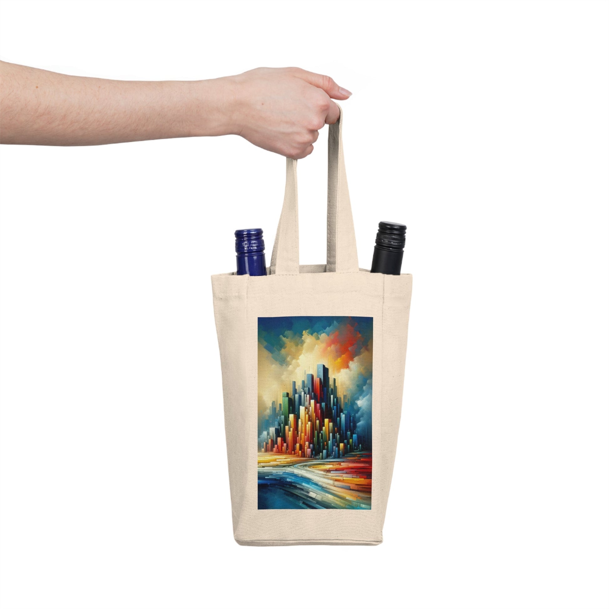 Resolute Fortress Metamorphosis Double Wine Tote Bag - ATUH.ART