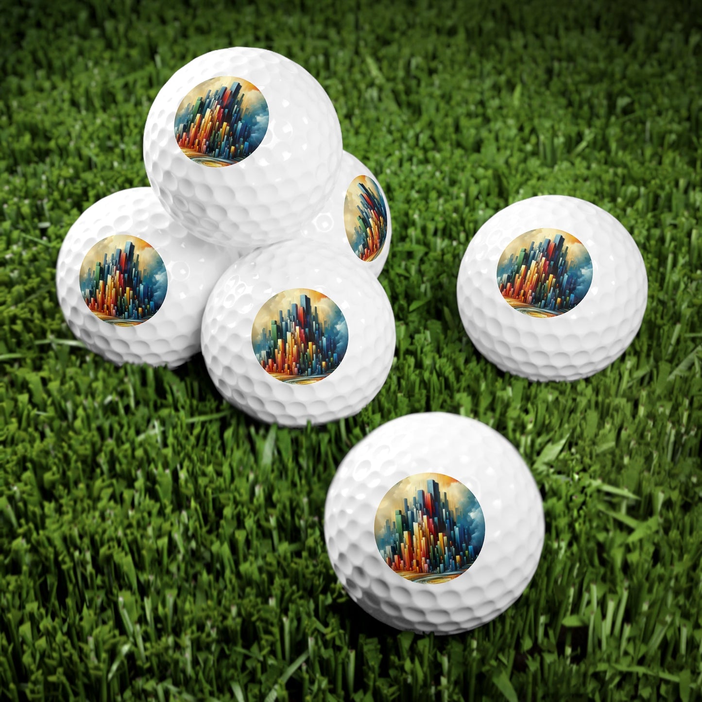 Resolute Fortress Metamorphosis Golf Balls, 6pcs - ATUH.ART