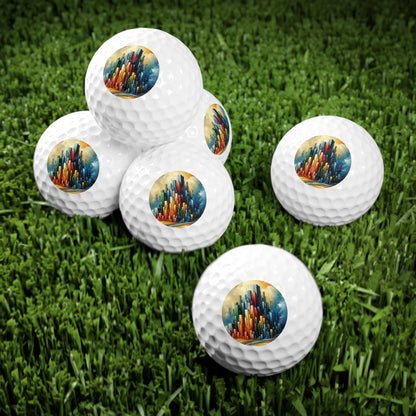 Resolute Fortress Metamorphosis Golf Balls, 6pcs - ATUH.ART