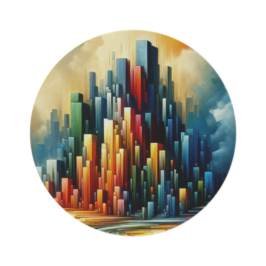 Resolute Fortress Metamorphosis Round Rug - ATUH.ART