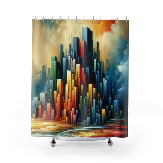 Resolute Fortress Metamorphosis Shower Curtains - ATUH.ART
